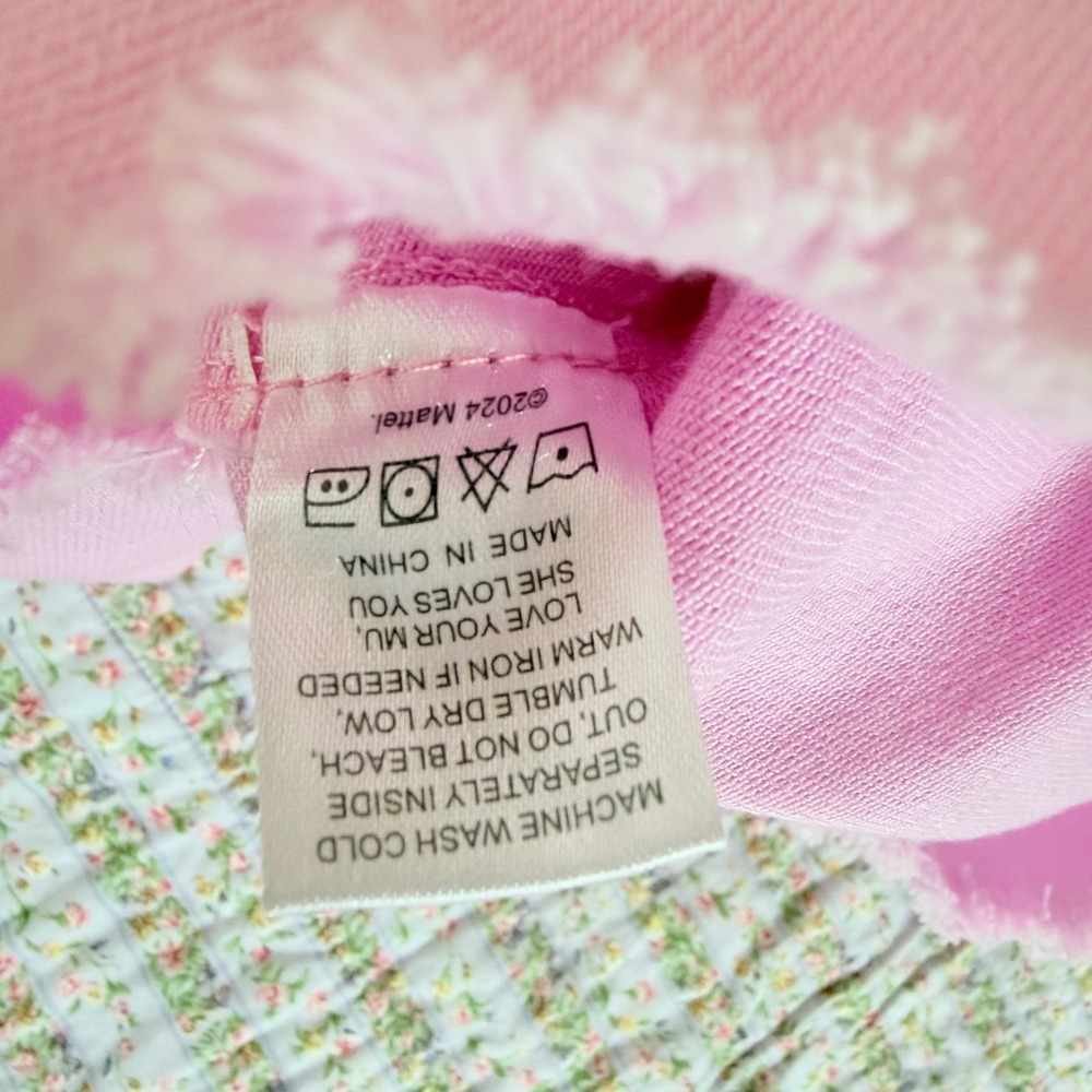 NEW Barbie x Show Me Your Mumu Duncan Halter Dress Pink Denim Mini XXL - Picture 11 of 15